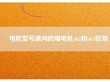 電機(jī)型號(hào)請(qǐng)問防爆電機(jī)yb2和yb3區(qū)別