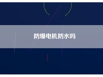 防爆電機防水嗎