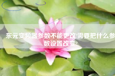 東元變頻器參數(shù)不能更改!需要把什么參數(shù)設(shè)置改變?