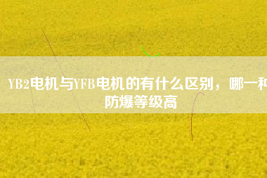 YB2電機與YFB電機的有什么區(qū)別，哪一種防爆等級高