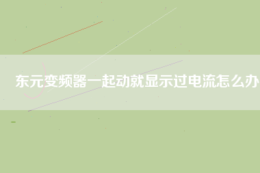 東元變頻器一起動(dòng)就顯示過電流怎么辦