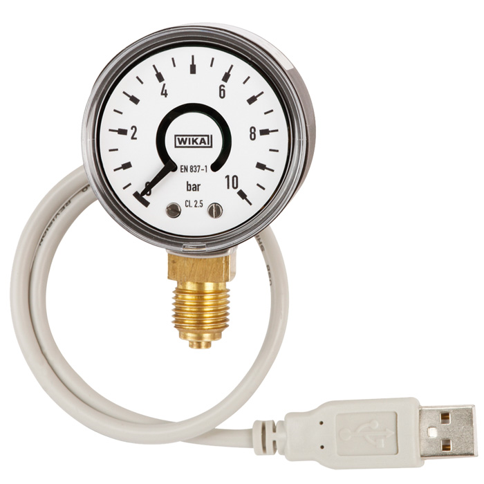 PGT10 USB帶電信號(hào)輸出的波登管壓力表
